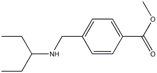 methyl 4-[(pentan-3-ylamino)methyl]benzoate Struktur