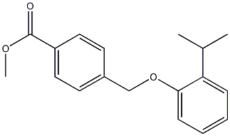 methyl 4-[2-(propan-2-yl)phenoxymethyl]benzoate Struktur