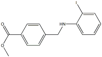 methyl 4-{[(2-iodophenyl)amino]methyl}benzoate Struktur