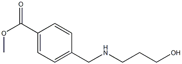 methyl 4-{[(3-hydroxypropyl)amino]methyl}benzoate Struktur