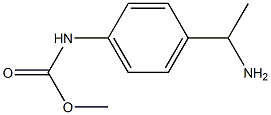 methyl N-[4-(1-aminoethyl)phenyl]carbamate Struktur