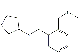 N-({2-[(dimethylamino)methyl]phenyl}methyl)cyclopentanamine Struktur