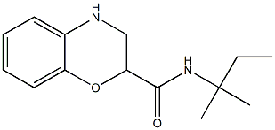 N-(1,1-dimethylpropyl)-3,4-dihydro-2H-1,4-benzoxazine-2-carboxamide Struktur