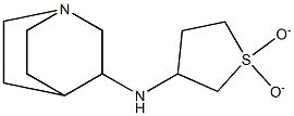 N-(1,1-dioxidotetrahydrothien-3-yl)quinuclidin-3-amine Struktur