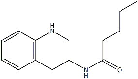 N-(1,2,3,4-tetrahydroquinolin-3-yl)pentanamide Struktur