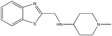 N-(1,3-benzothiazol-2-ylmethyl)-1-methylpiperidin-4-amine Struktur