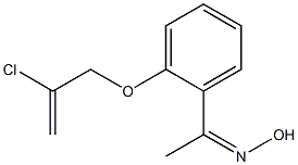 N-(1-{2-[(2-chloroprop-2-en-1-yl)oxy]phenyl}ethylidene)hydroxylamine Struktur