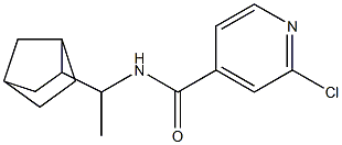 N-(1-{bicyclo[2.2.1]heptan-2-yl}ethyl)-2-chloropyridine-4-carboxamide Struktur