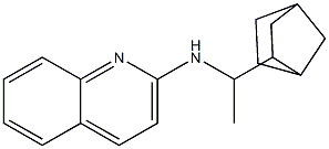 N-(1-{bicyclo[2.2.1]heptan-2-yl}ethyl)quinolin-2-amine Struktur