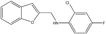 N-(1-benzofuran-2-ylmethyl)-2-chloro-4-fluoroaniline Struktur