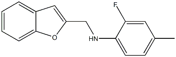 N-(1-benzofuran-2-ylmethyl)-2-fluoro-4-methylaniline Struktur