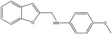 N-(1-benzofuran-2-ylmethyl)-4-methoxyaniline Struktur