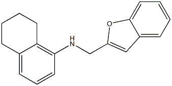 N-(1-benzofuran-2-ylmethyl)-5,6,7,8-tetrahydronaphthalen-1-amine Struktur