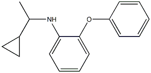 N-(1-cyclopropylethyl)-2-phenoxyaniline Struktur