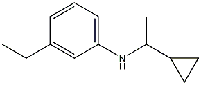 N-(1-cyclopropylethyl)-3-ethylaniline Struktur