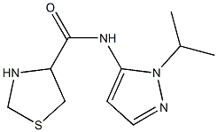 N-(1-isopropyl-1H-pyrazol-5-yl)-1,3-thiazolidine-4-carboxamide Struktur