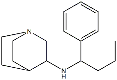 N-(1-phenylbutyl)-1-azabicyclo[2.2.2]octan-3-amine Struktur