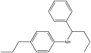 N-(1-phenylbutyl)-4-propylaniline Struktur