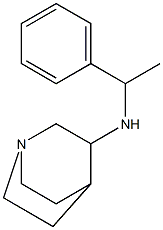 N-(1-phenylethyl)-1-azabicyclo[2.2.2]octan-3-amine Struktur