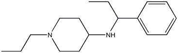 N-(1-phenylpropyl)-1-propylpiperidin-4-amine Struktur