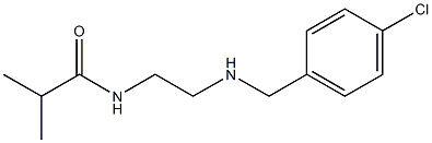 N-(2-{[(4-chlorophenyl)methyl]amino}ethyl)-2-methylpropanamide Struktur