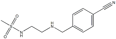 N-(2-{[(4-cyanophenyl)methyl]amino}ethyl)methanesulfonamide Struktur