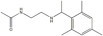 N-(2-{[1-(2,4,6-trimethylphenyl)ethyl]amino}ethyl)acetamide Struktur