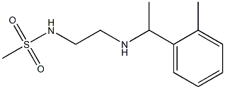 N-(2-{[1-(2-methylphenyl)ethyl]amino}ethyl)methanesulfonamide Struktur