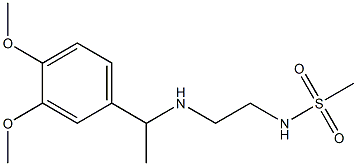 N-(2-{[1-(3,4-dimethoxyphenyl)ethyl]amino}ethyl)methanesulfonamide Struktur