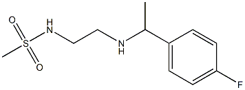 N-(2-{[1-(4-fluorophenyl)ethyl]amino}ethyl)methanesulfonamide Struktur