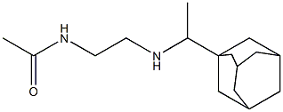 N-(2-{[1-(adamantan-1-yl)ethyl]amino}ethyl)acetamide Struktur