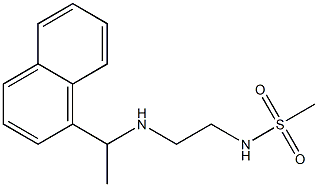 N-(2-{[1-(naphthalen-1-yl)ethyl]amino}ethyl)methanesulfonamide Struktur