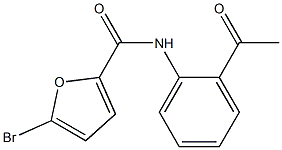 N-(2-acetylphenyl)-5-bromo-2-furamide Struktur