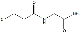 N-(2-amino-2-oxoethyl)-3-chloropropanamide Struktur