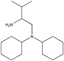 N-(2-amino-3-methylbutyl)-N-cyclohexylcyclohexanamine Struktur