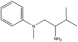 N-(2-amino-3-methylbutyl)-N-methylaniline Struktur