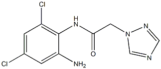 N-(2-amino-4,6-dichlorophenyl)-2-(1H-1,2,4-triazol-1-yl)acetamide Struktur