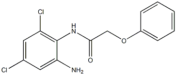 N-(2-amino-4,6-dichlorophenyl)-2-phenoxyacetamide Struktur