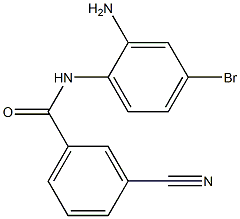 N-(2-amino-4-bromophenyl)-3-cyanobenzamide Struktur