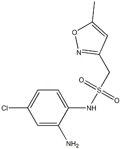 N-(2-amino-4-chlorophenyl)-1-(5-methyl-1,2-oxazol-3-yl)methanesulfonamide Struktur