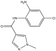 N-(2-amino-4-chlorophenyl)-1-methyl-1H-pyrazole-4-carboxamide Struktur