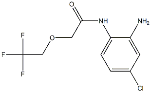 N-(2-amino-4-chlorophenyl)-2-(2,2,2-trifluoroethoxy)acetamide Struktur