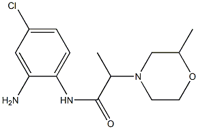 N-(2-amino-4-chlorophenyl)-2-(2-methylmorpholin-4-yl)propanamide Struktur