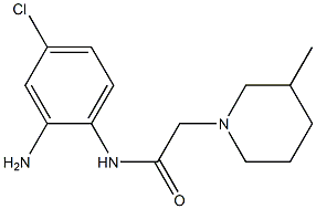 N-(2-amino-4-chlorophenyl)-2-(3-methylpiperidin-1-yl)acetamide Struktur