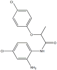 N-(2-amino-4-chlorophenyl)-2-(4-chlorophenoxy)propanamide Struktur