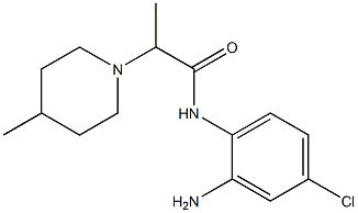 N-(2-amino-4-chlorophenyl)-2-(4-methylpiperidin-1-yl)propanamide Struktur