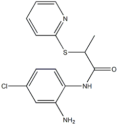 N-(2-amino-4-chlorophenyl)-2-(pyridin-2-ylsulfanyl)propanamide Struktur