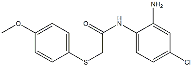 N-(2-amino-4-chlorophenyl)-2-[(4-methoxyphenyl)sulfanyl]acetamide Struktur