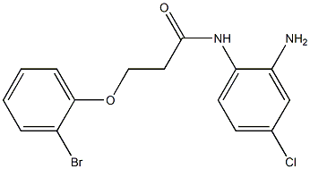 N-(2-amino-4-chlorophenyl)-3-(2-bromophenoxy)propanamide Struktur