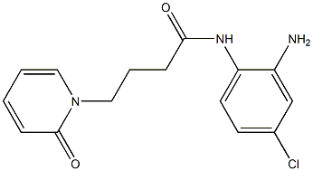 N-(2-amino-4-chlorophenyl)-4-(2-oxo-1,2-dihydropyridin-1-yl)butanamide Struktur